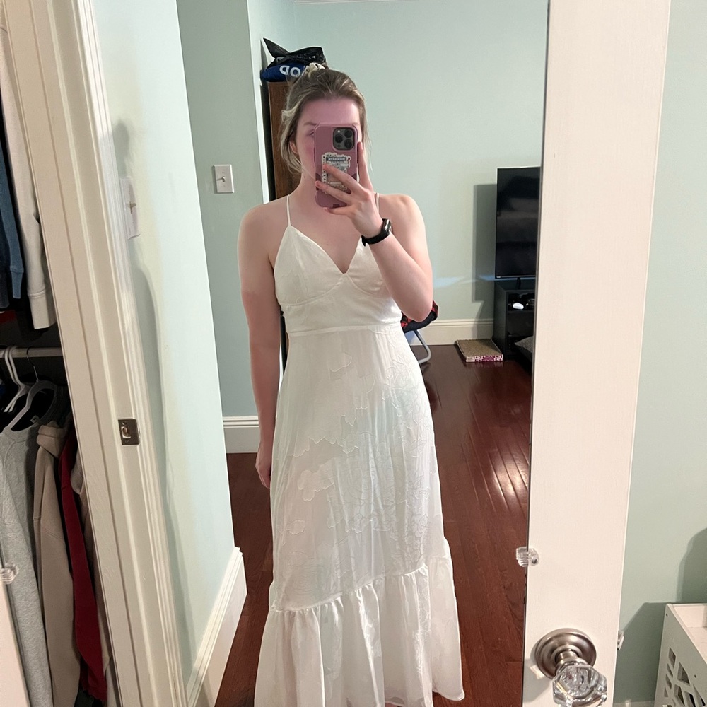Hello Molly white halter dress